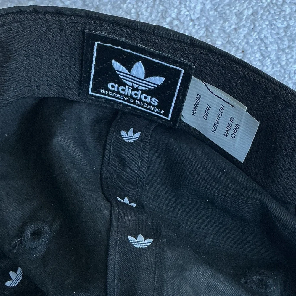 Adidas Classic Black Cap with White Logo